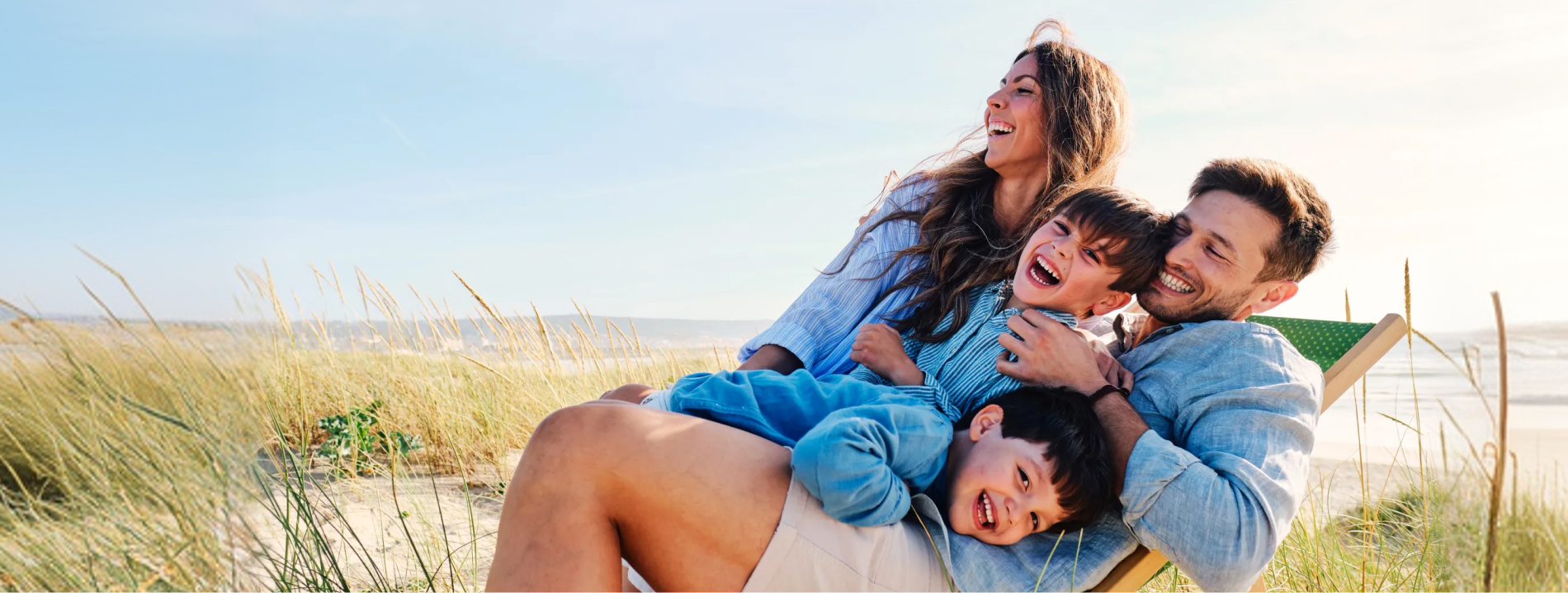 Família sorridente