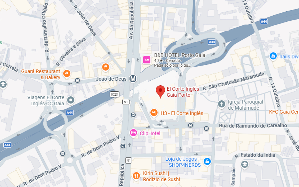 Mapa Clínica Bupa Porto